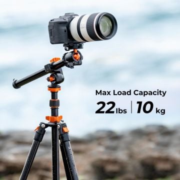 K&F Concept K234A7 + BH-28L Extension Arm Monopod Özellikli Tripod