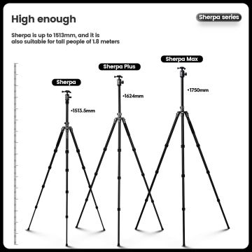 Fotopro Sherpa Max Carbon Fiber Tripod (Monopod Özellikli)