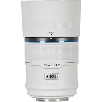 Sirui Sniper 75mm F1.2 APS-C/S35 Auto-Focus Lens (X Mount, Beyaz)