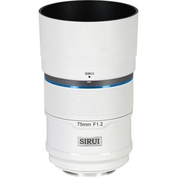 Sirui Sniper 75mm F1.2 APS-C/S35 Auto-Focus Lens (X Mount, Beyaz)