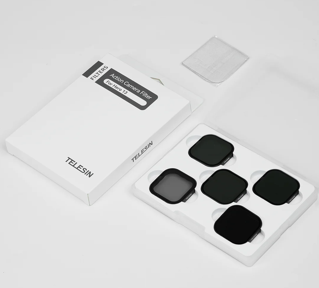 Telesin GoPro Hero 13 Filtre Seti CPL-ND8-ND16-ND32-ND64 (S5-FLT-14-TGP)