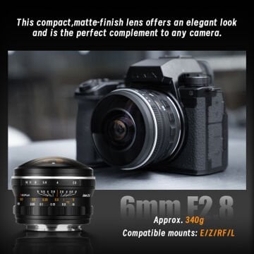 Astrhori 6mm f/2.8 Full-Frame Balık Gözü Lens (Sony E)
